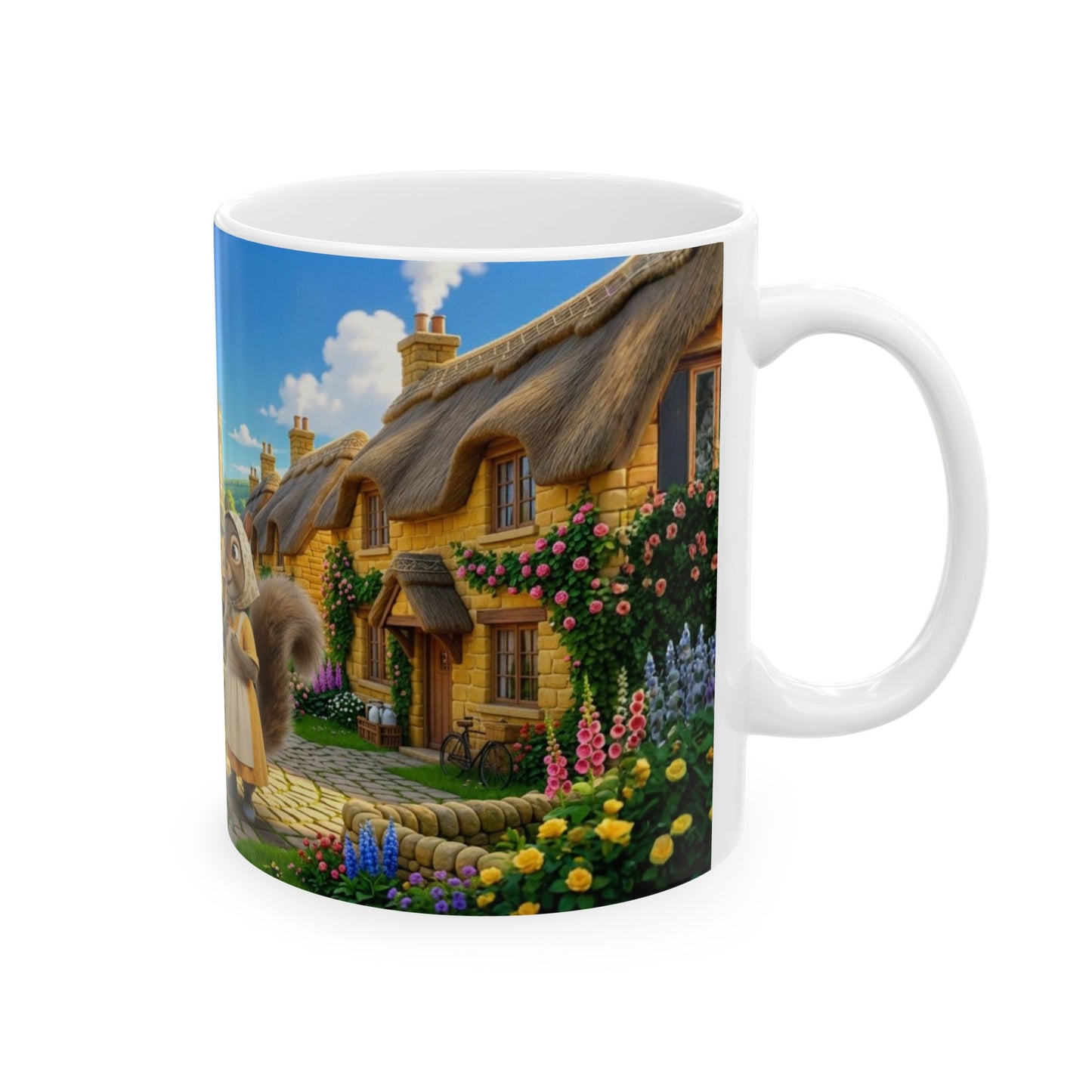 Henry Brackenfield Ceramic Mug - Meeting at the Well, 11 oz