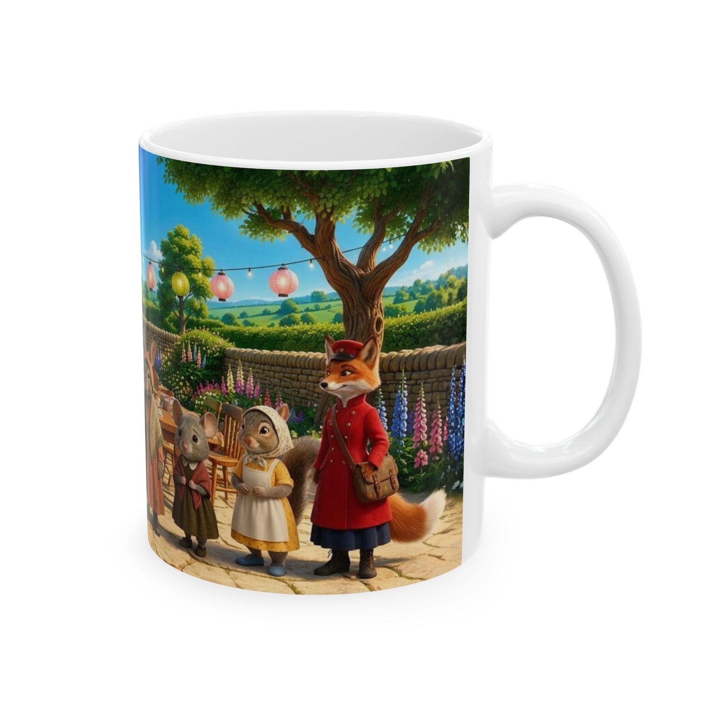 Henry Brackenfield Ceramic Mug - Tea at Mrs Plumtree's, 11 oz