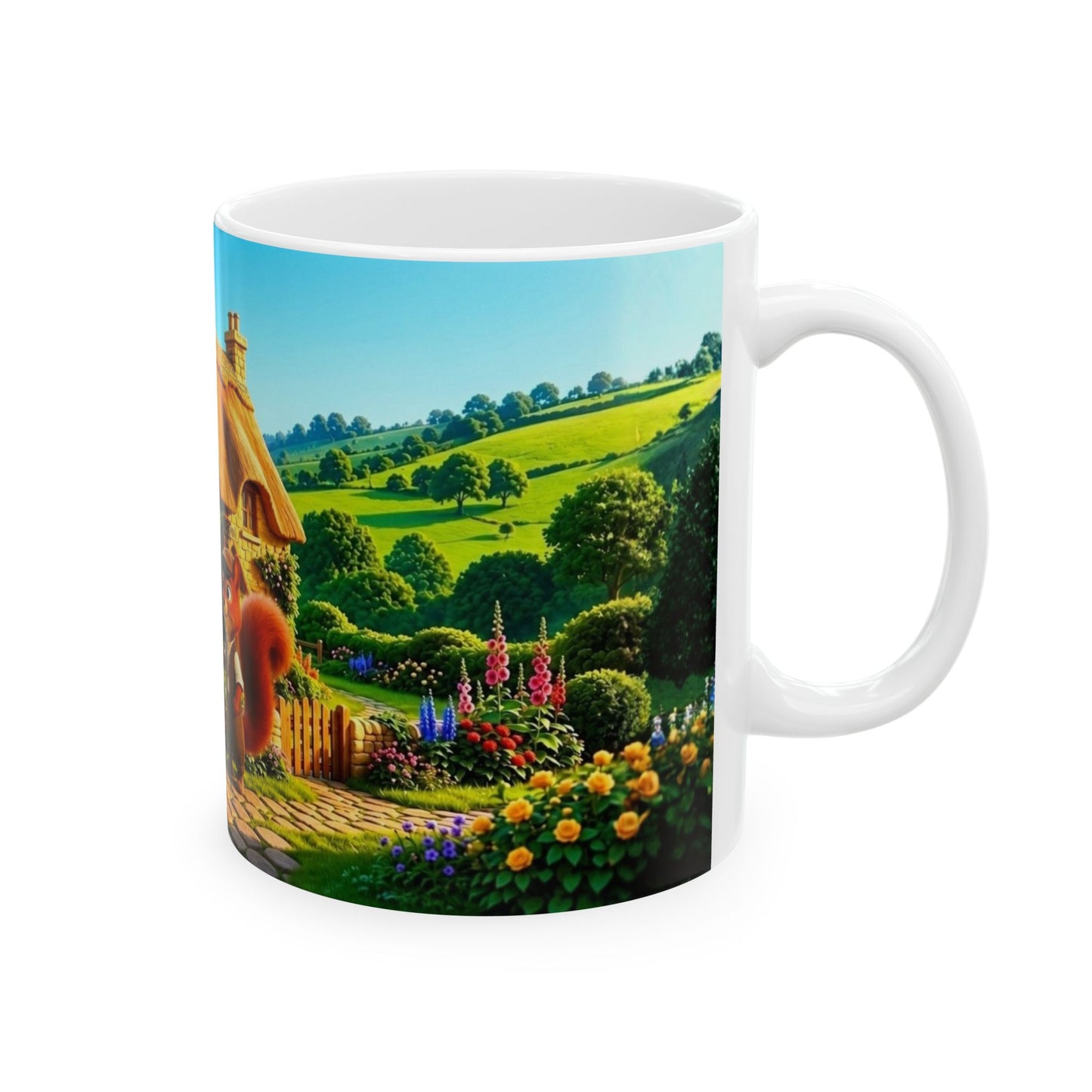 Henry Brackenfield Ceramic Mug - Home from the Well, 11 oz