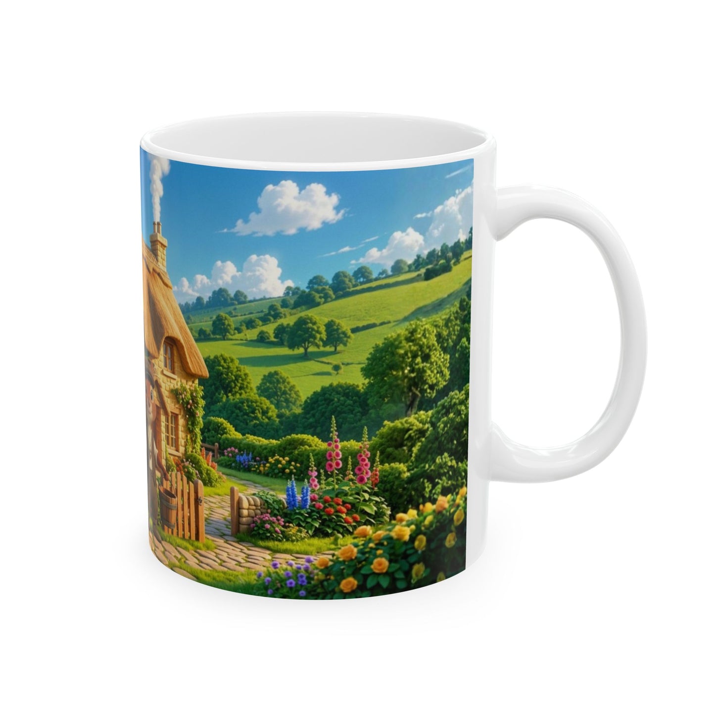 Henry Brackenfield Ceramic Mug - Off to the Well, 11 oz