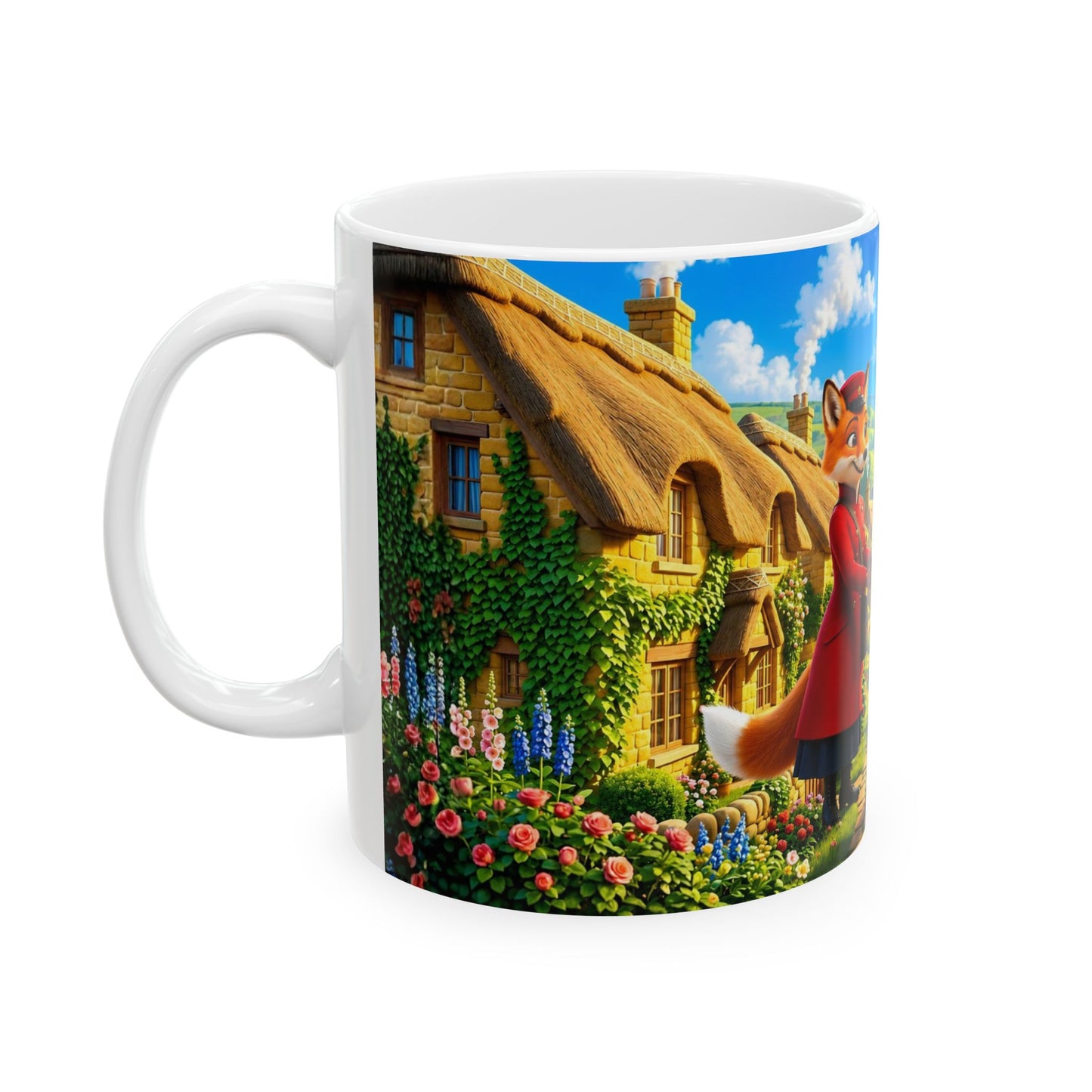 Henry Brackenfield Ceramic Mug - Mrs Foxley's Birthday Bouquet, 11 oz