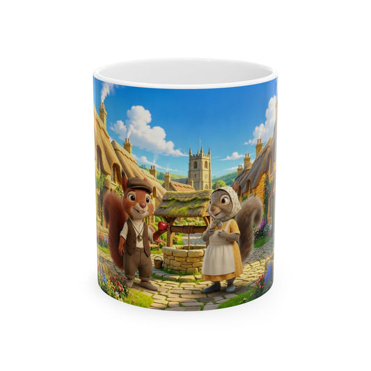 Henry Brackenfield Ceramic Mug - Meeting at the Well, 11 oz