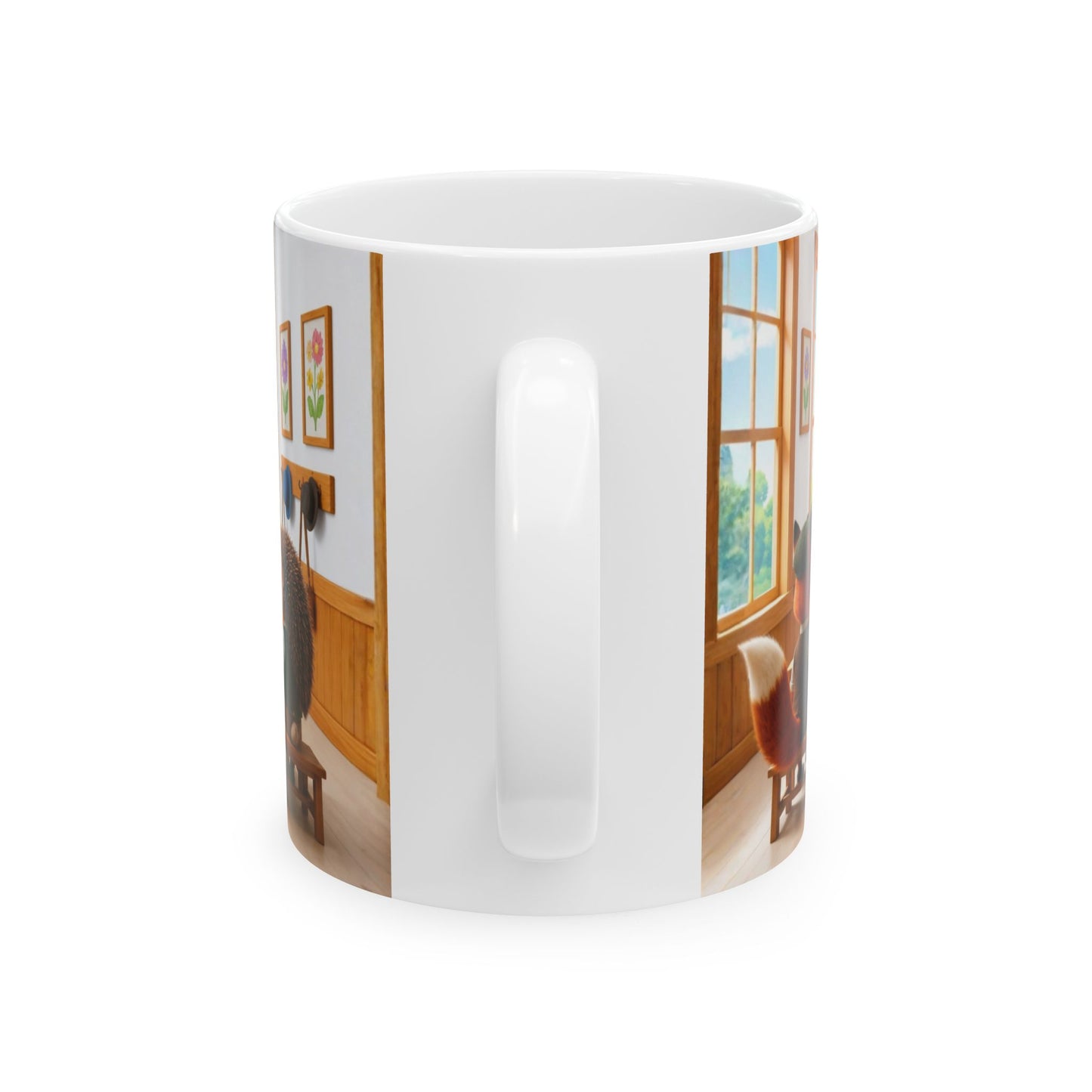 Henry Brackenfield Ceramic Mug -  At the Village School, 11 oz