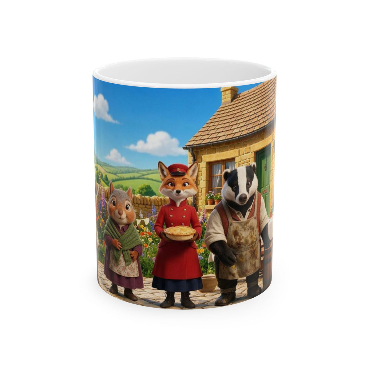 Henry Brackenfield Ceramic Mug - Christening Day at the Wilsons, 11 oz