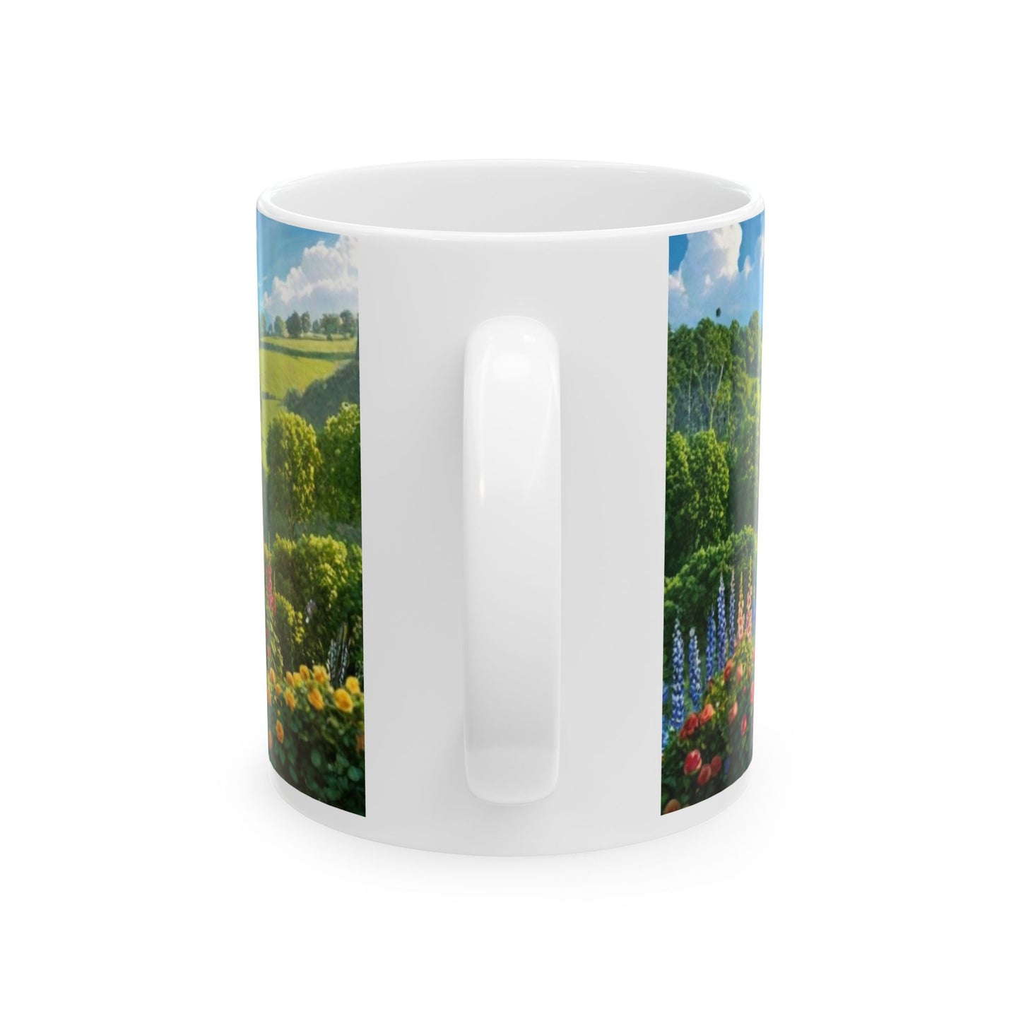 Henry Brackenfield Ceramic Mug  Stacking the Firewood, 11 oz