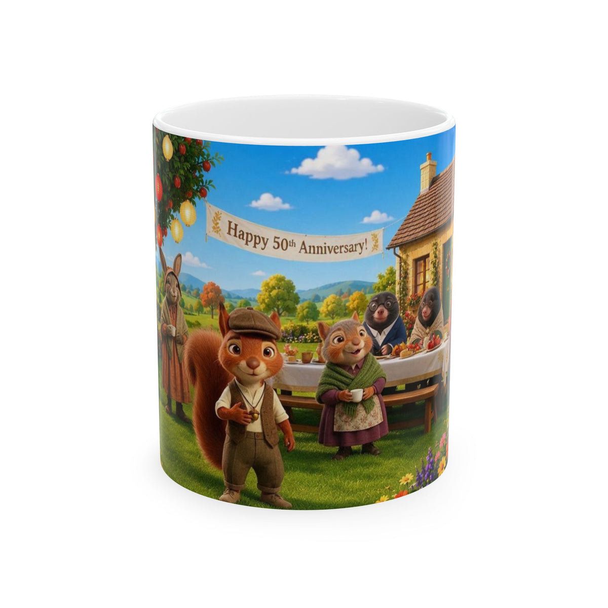 Henry Brackenfield Ceramic Mug - Golden Anniversary, 11 oz