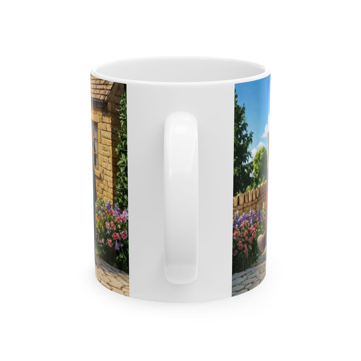 Henry Brackenfield Ceramic Mug №9 - Henry Sings for His Neighbors, 11 oz