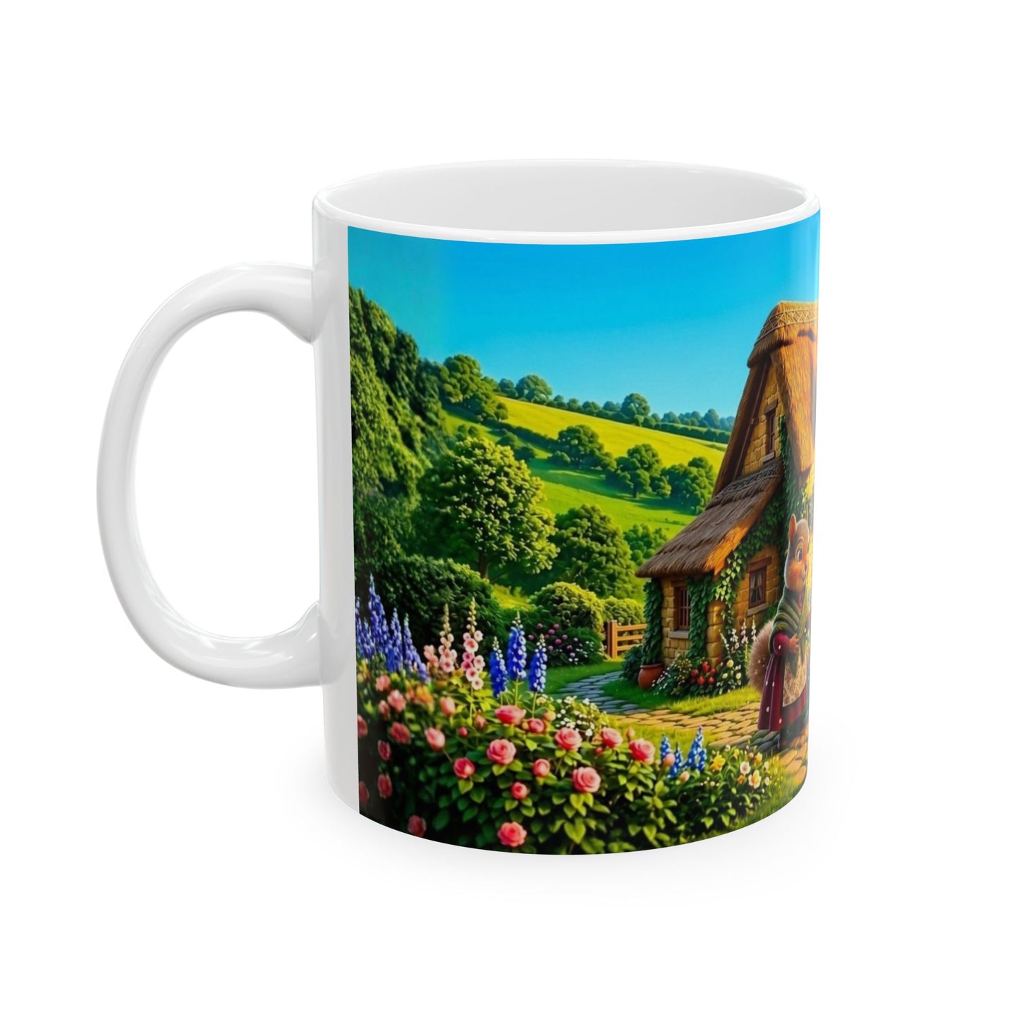 Henry Brackenfield Ceramic Mug - Home from the Well, 11 oz