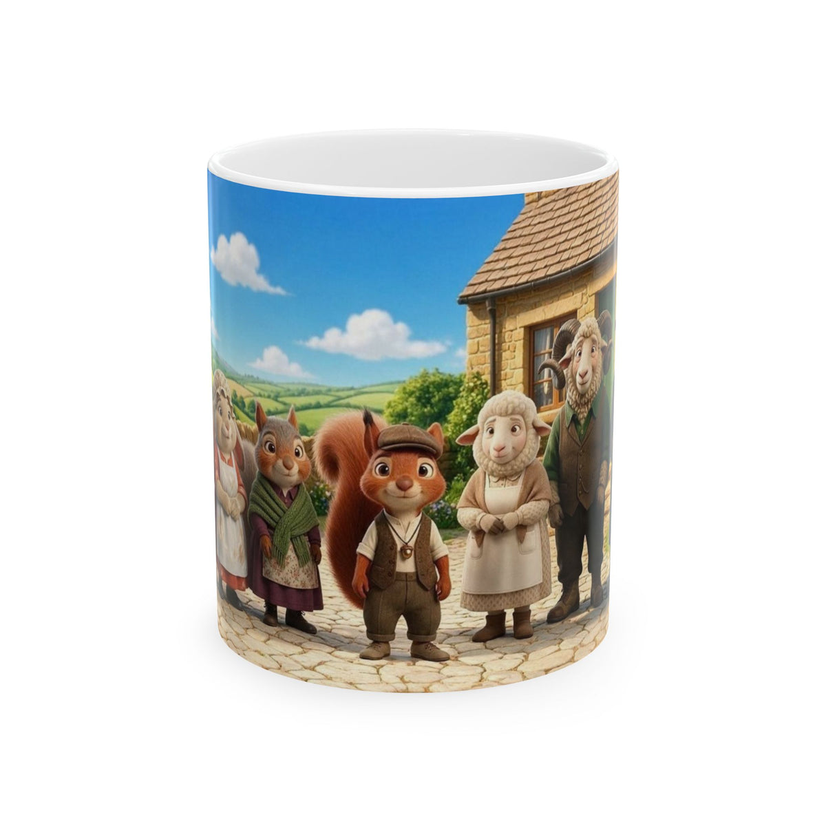Henry Brackenfield Ceramic Mug №9 - Henry Sings for His Neighbors, 11 oz