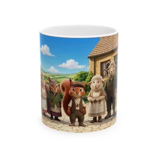 Henry Brackenfield Ceramic Mug №9 - Henry Sings for His Neighbors, 11 oz