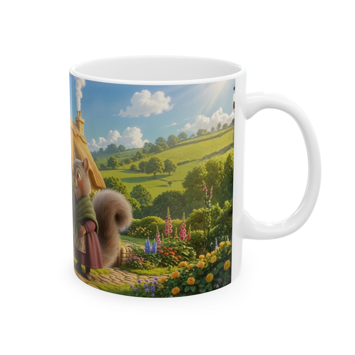 Henry Brackenfield Ceramic Mug - Helping with the Herbs, 11 oz