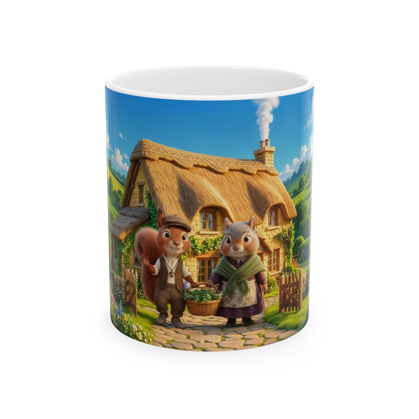 Henry Brackenfield Ceramic Mug - Off to Market, 11 oz