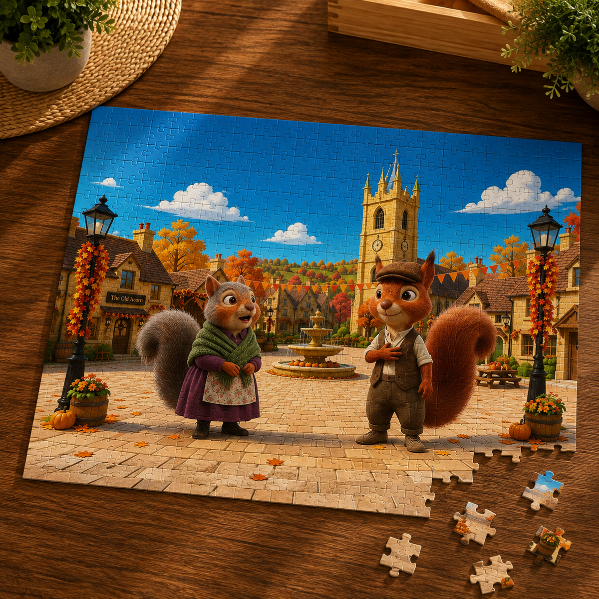 Henry Brackenfield - Puzzle №10: Henry and Granny in the Square - 110 Pieces