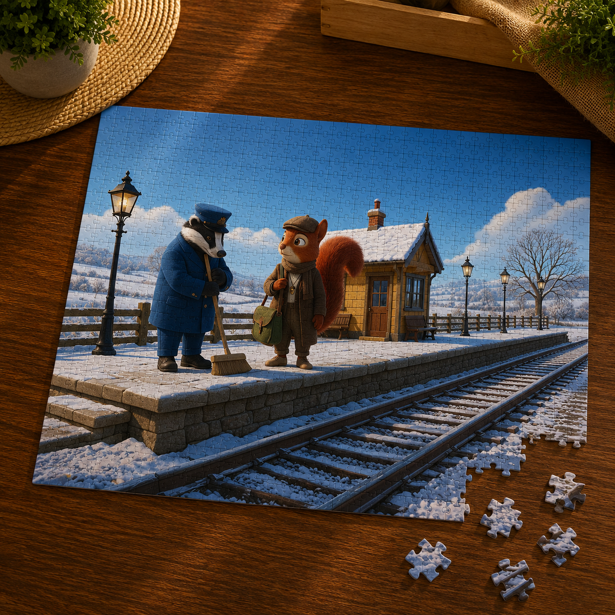 Henry Brackenfield - Puzzle №13: At Larkbury Station - 110 Pieces