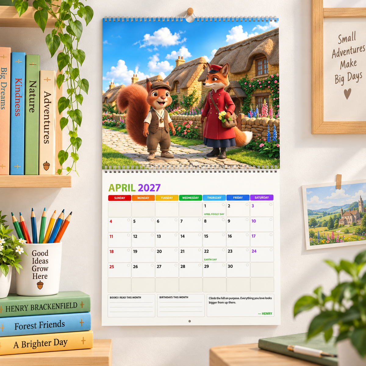 Henry Brackenfield - 2027 Wall Calendar, 14 × 11.5 in