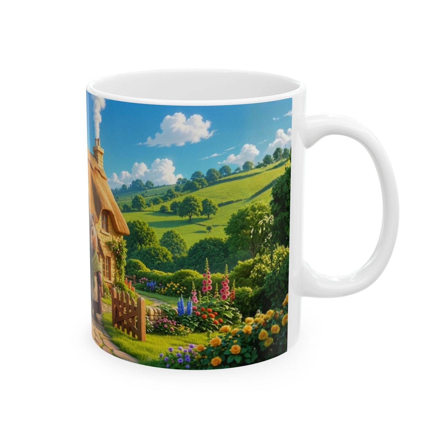Henry Brackenfield Ceramic Mug - Off to Market, 11 oz