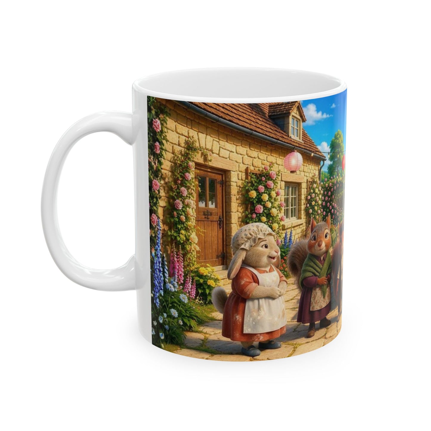 Henry Brackenfield Ceramic Mug - Tea at Mrs Plumtree's, 11 oz