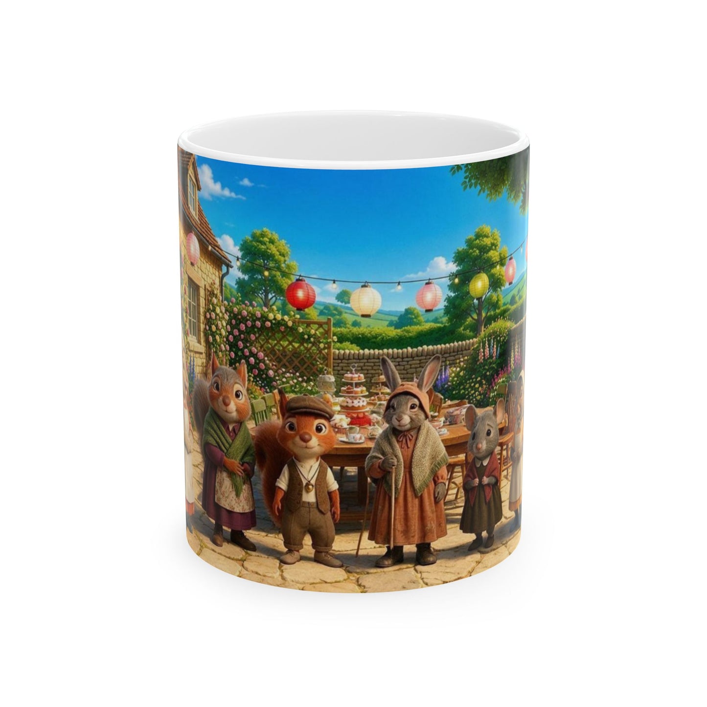 Henry Brackenfield Ceramic Mug - Tea at Mrs Plumtree's, 11 oz