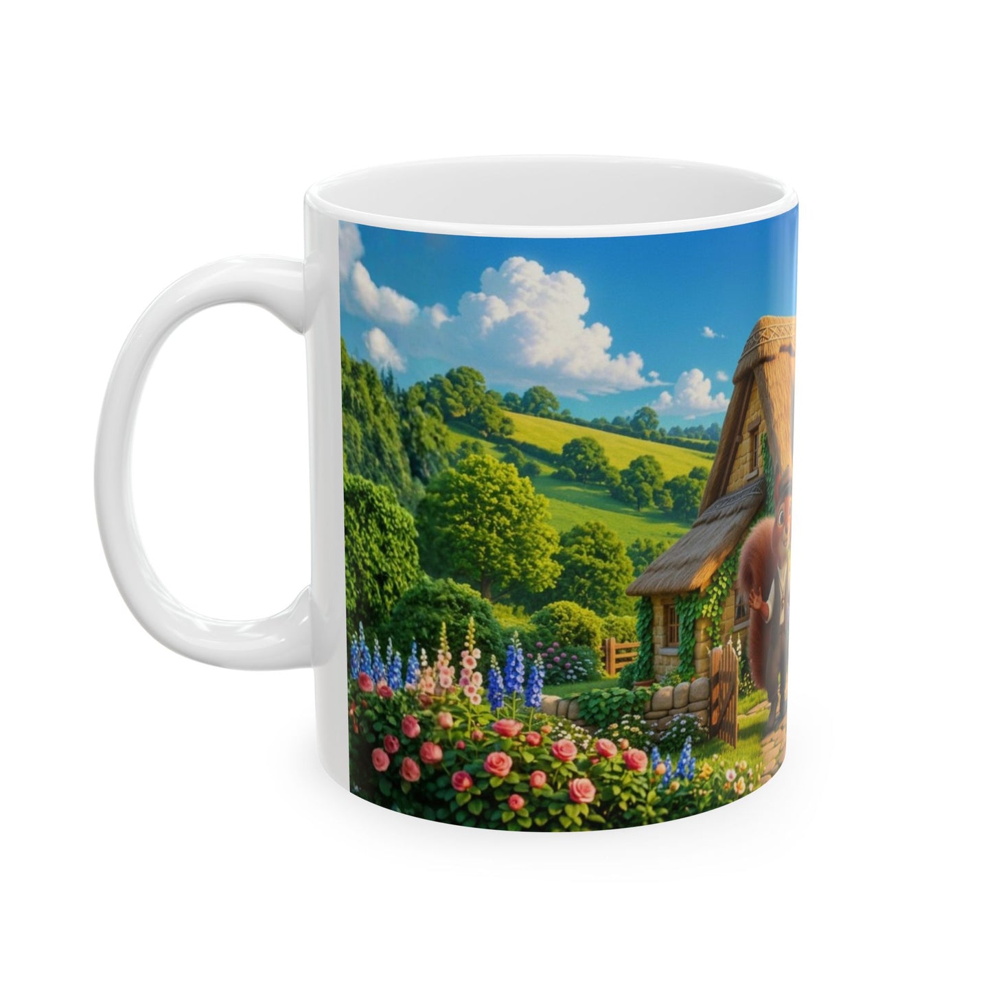 Henry Brackenfield Ceramic Mug - Off to Market, 11 oz