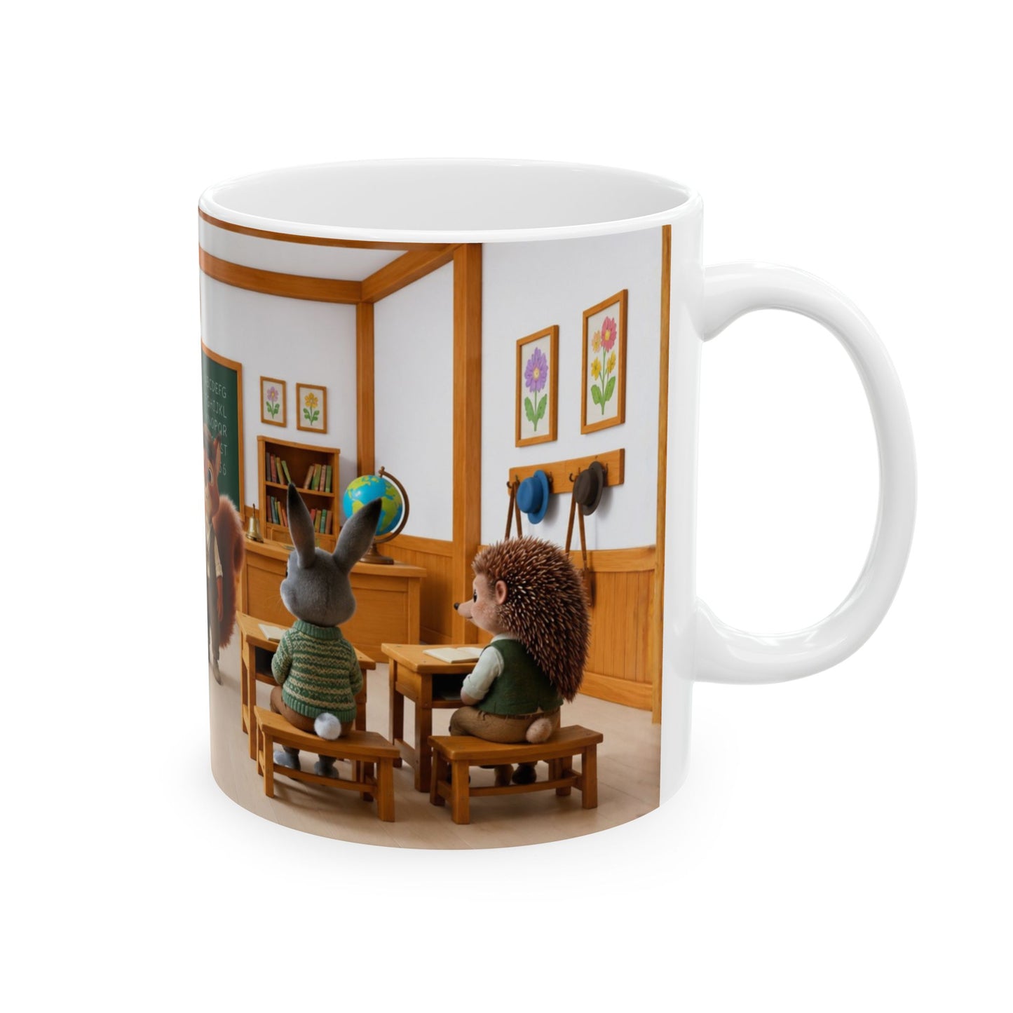 Henry Brackenfield Ceramic Mug -  At the Village School, 11 oz