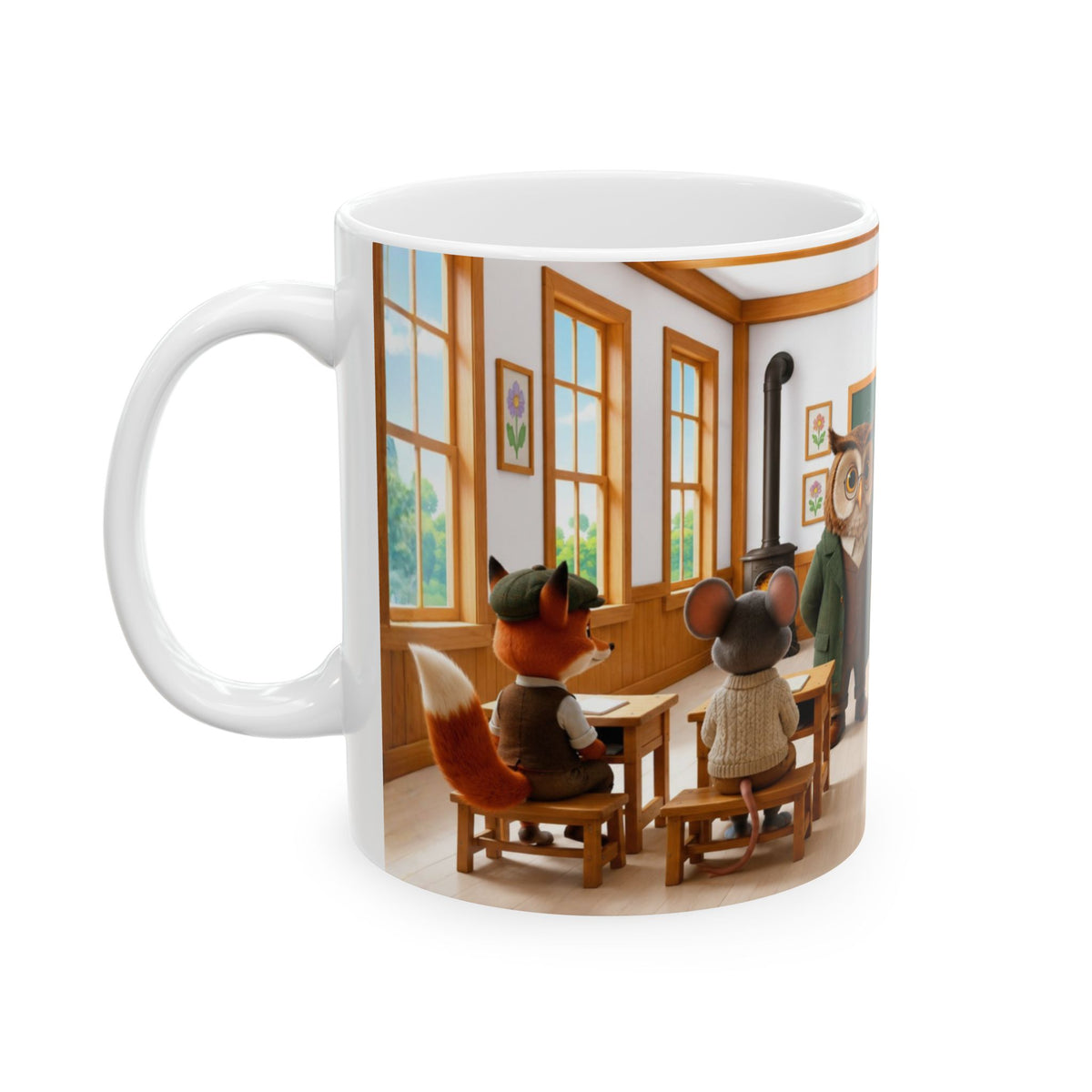 Henry Brackenfield Ceramic Mug -  At the Village School, 11 oz