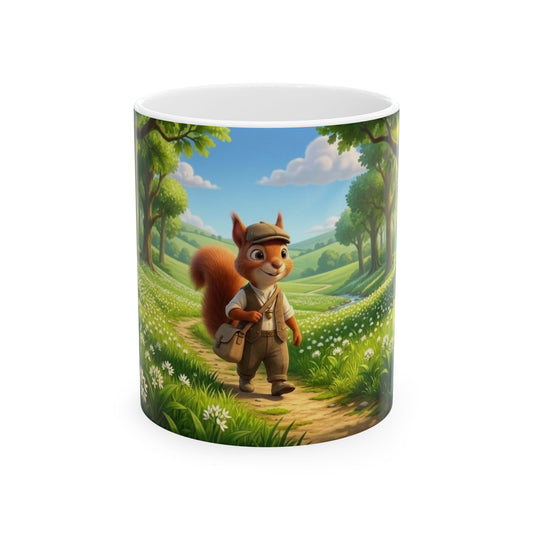 Henry Brackenfield Ceramic Mug - Into the Wild Garlic Wood, 11 oz