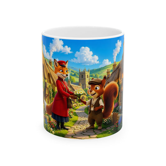 Henry Brackenfield Ceramic Mug - Mrs Foxley's Birthday Bouquet, 11 oz