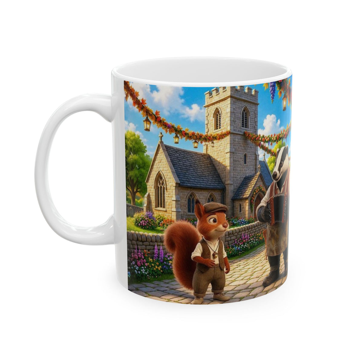 Henry Brackenfield Ceramic Mug - The Larkbury Harvest Feast, 11 oz