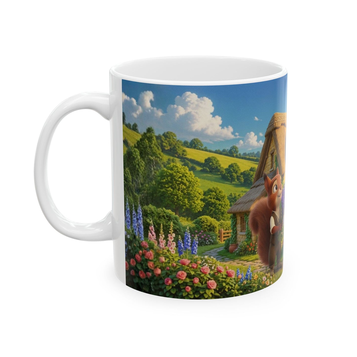 Henry Brackenfield Ceramic Mug - Helping with the Herbs, 11 oz
