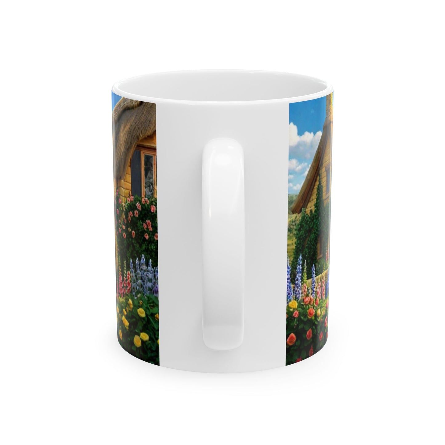 Henry Brackenfield Ceramic Mug - Meeting at the Well, 11 oz