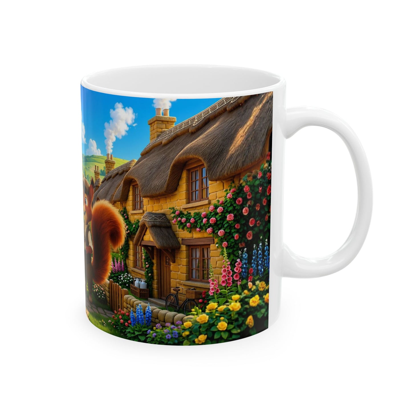 Henry Brackenfield Ceramic Mug - Mrs Foxley's Birthday Bouquet, 11 oz