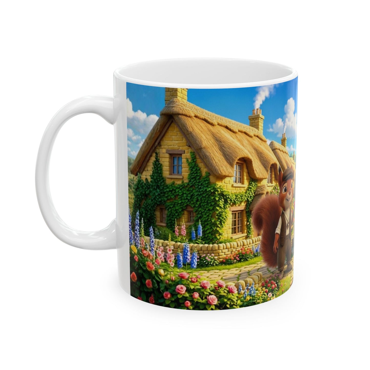 Henry Brackenfield Ceramic Mug - Meeting at the Well, 11 oz