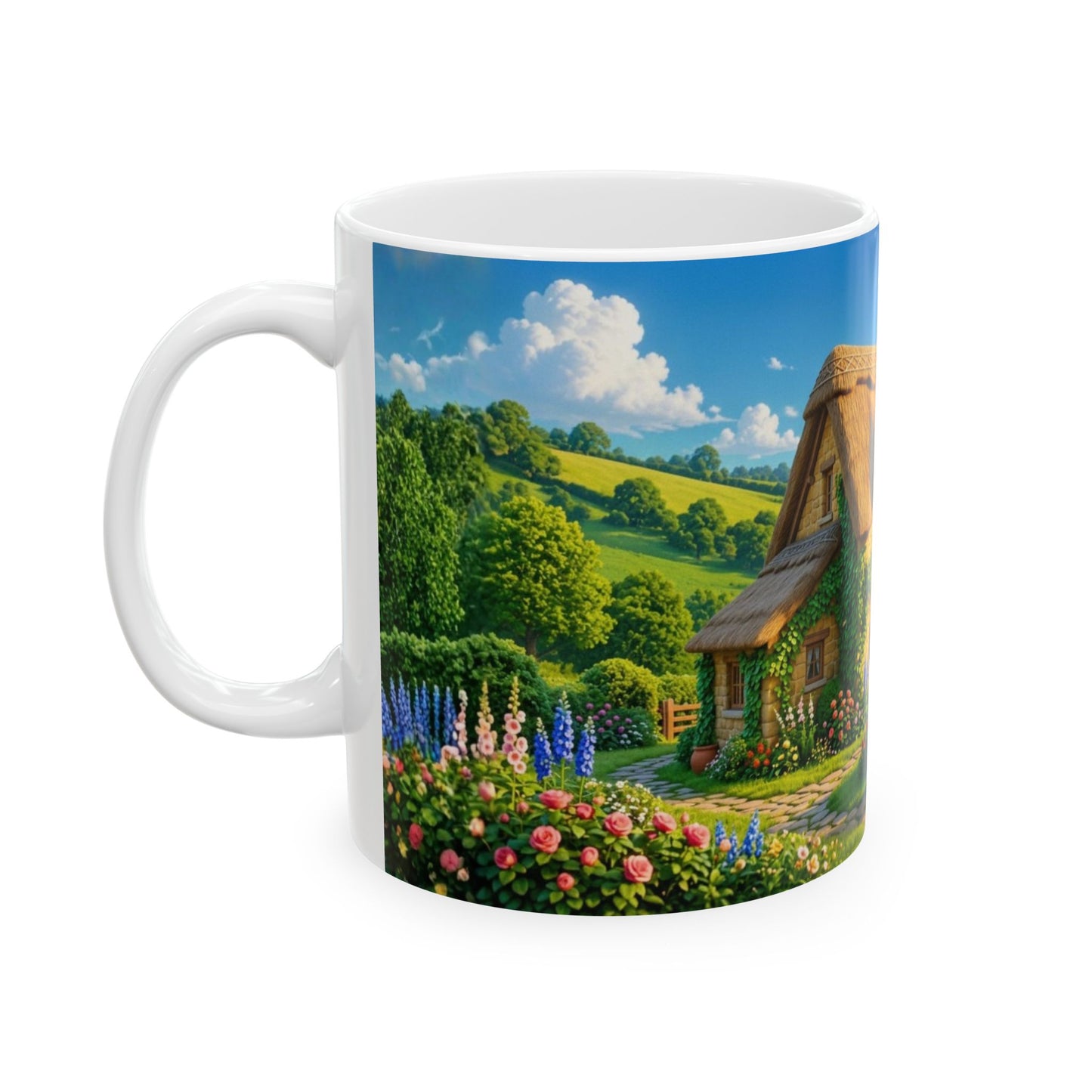 Henry Brackenfield Ceramic Mug - Off to the Well, 11 oz