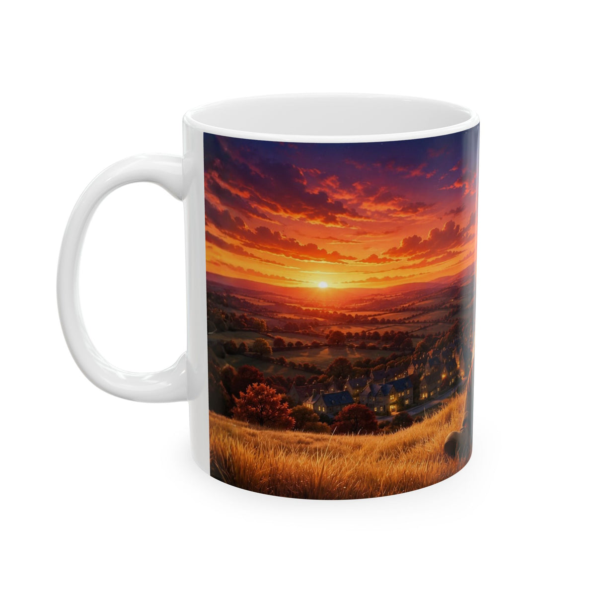 Henry Brackenfield Ceramic Mug - Autumn on Henry's Hill, 11 oz