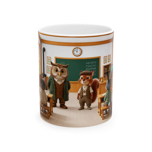Henry Brackenfield Ceramic Mug -  At the Village School, 11 oz